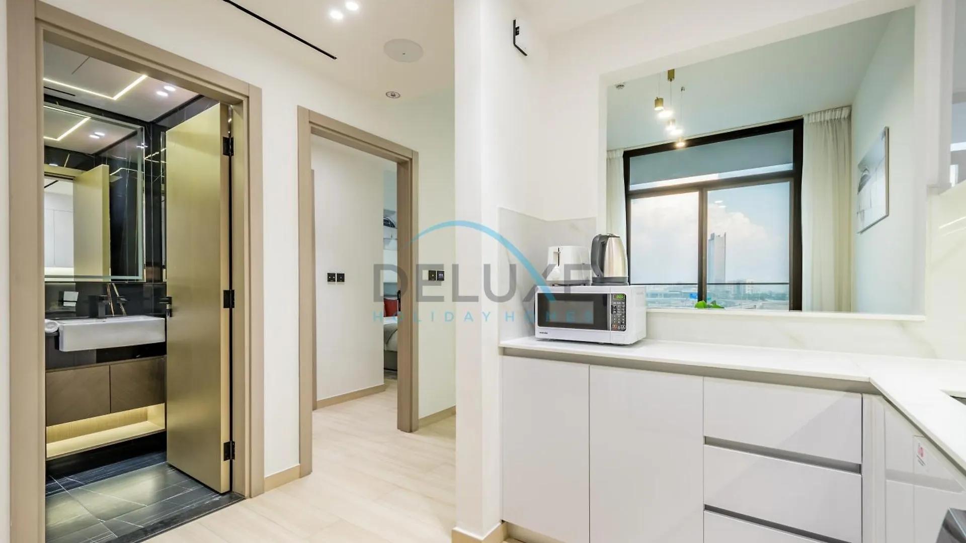 Chic 1Br Apartment In Binghatti Luna By Deluxe Holiday Homes Dubaj Spojené arabské emiráty