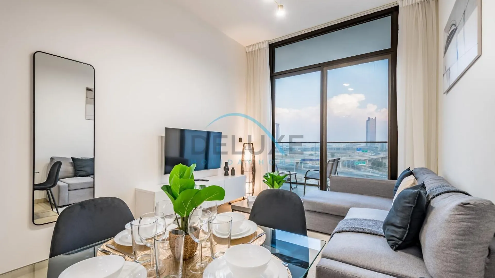Chic 1Br Apartment In Binghatti Luna By Deluxe Holiday Homes Dubaj